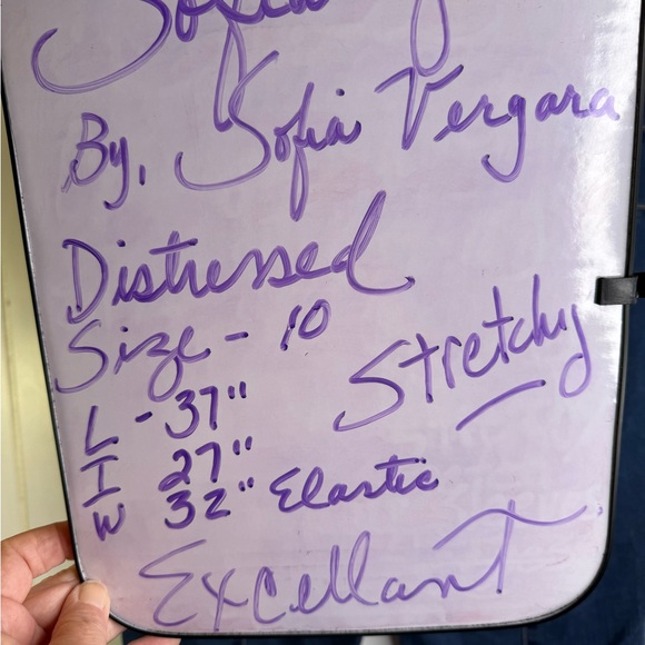 Sofa Jeans by Sofia Vergara Style Rosa Curvy Ankle Size 10 Slightly Distressed - Picture 8 of 8